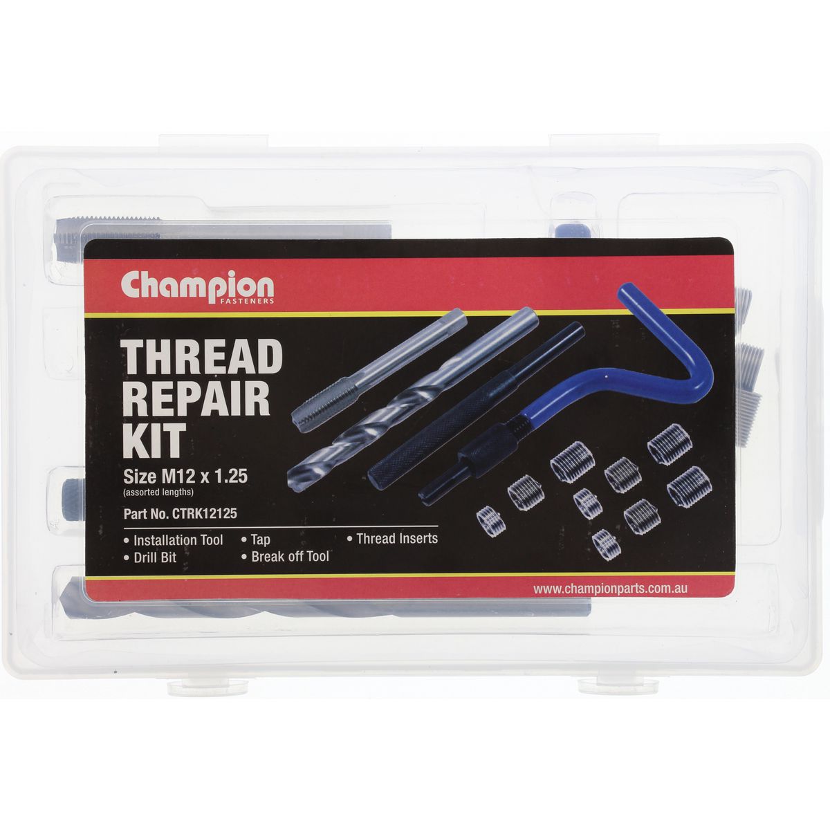 Champion Fasteners Thread Repair Kit M12 X 1.25mm CTRK12125