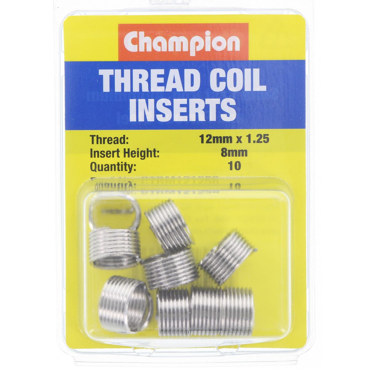 Champion Fasteners Thread Insert Refills M12 X 1.25 X 8mm CTRM121258