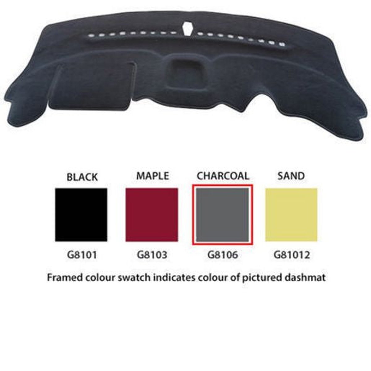 Sunland Dashmat fits HOLDEN BARINA (TM MY10 - MY13 - 10/11 On) - Charcoal