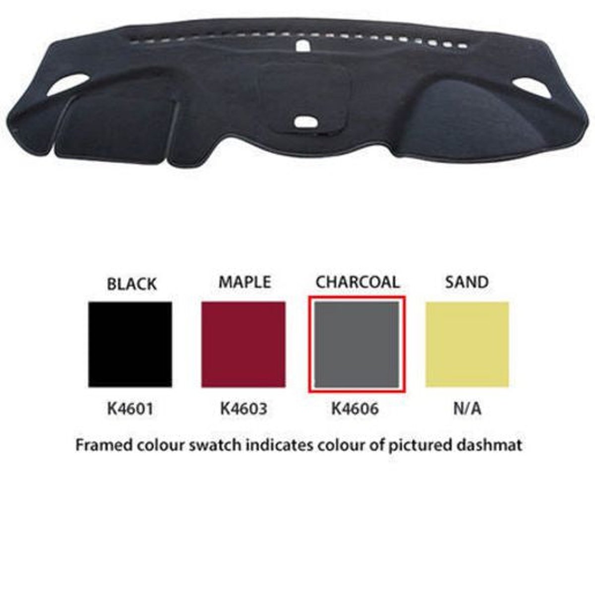 Sunland Dashmat fits HYUNDAI SANTA FE (DM - 8/12 On) - Charcoal