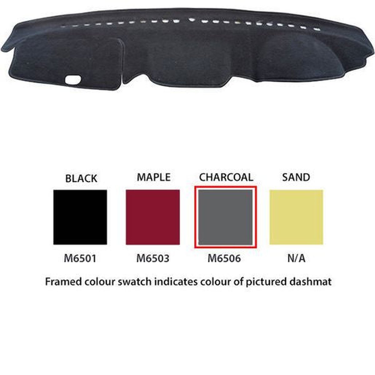 Sunland Dashmat fits MITSUBISHI TRITON (MN MY09 - MY15 - 8/09 to 1/15) - Charcoal
