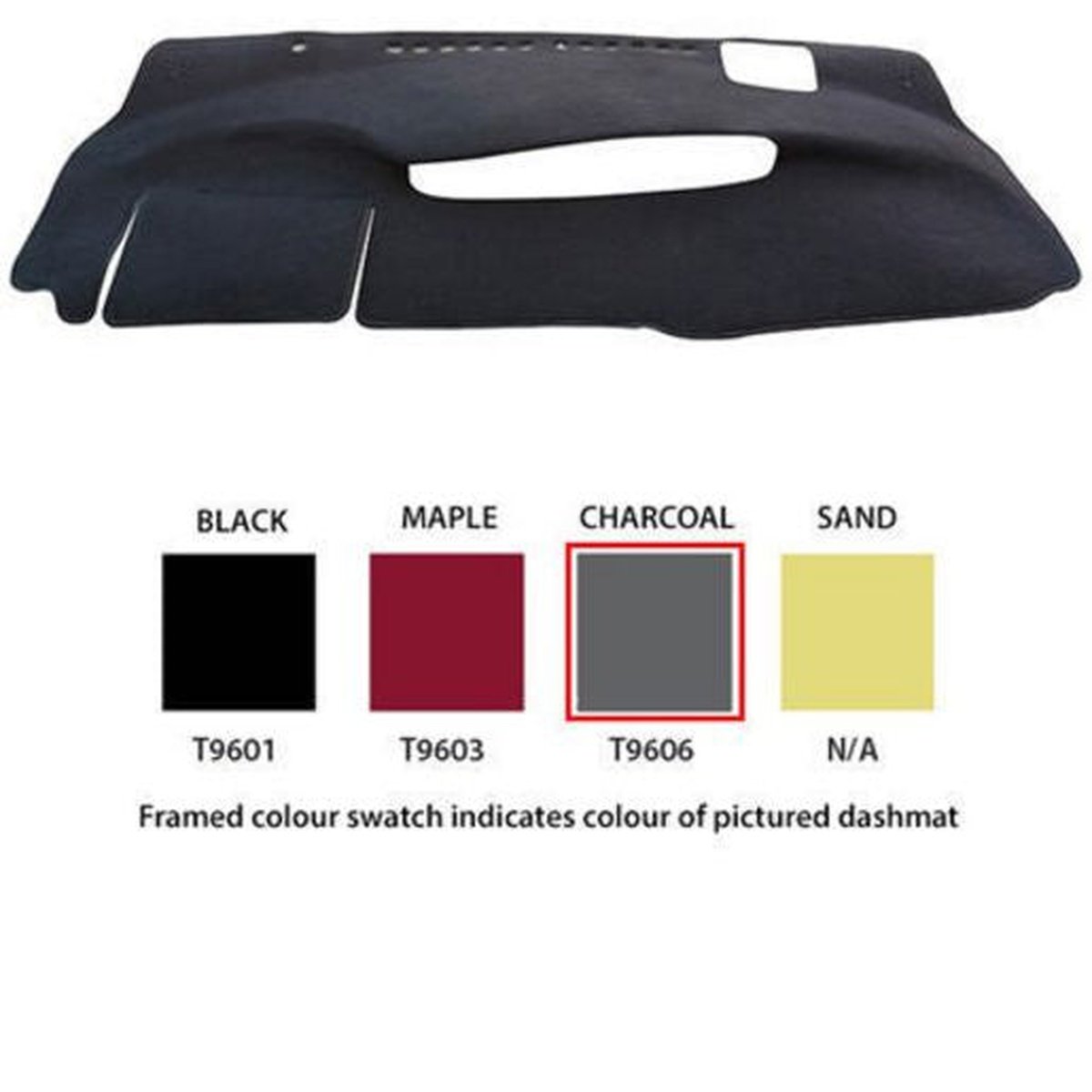 Sunland Dashmat fits TOYOTA PRIUS (ZVW30R - 7/09 to 1/12) - Charcoal
