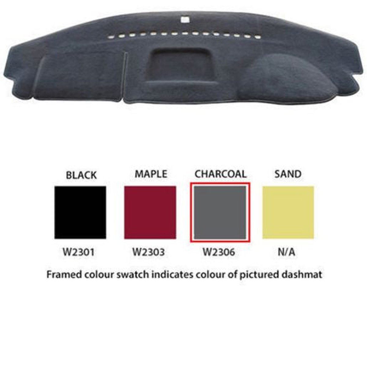 Sunland Dashmat fits VOLKSWAGEN TIGUAN (FN - 5/10 On) - Charcoal