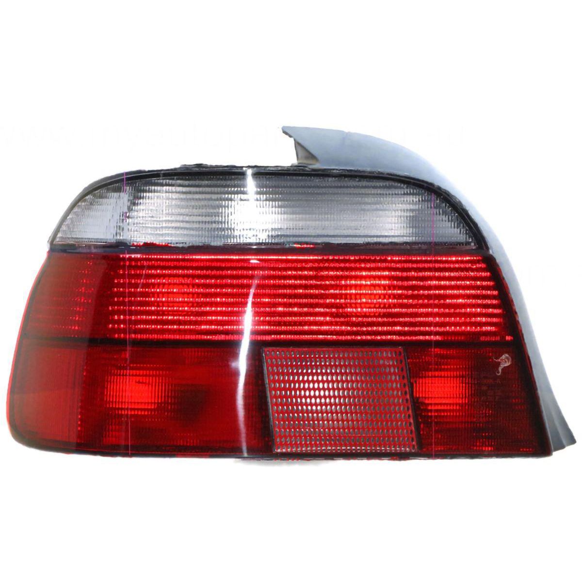 APG All Crash Black Red/Clear Tail Lamp Passenger Side Certified Suits BMW 5 Series E39 1996 to 2003 EFC-21041LHQ