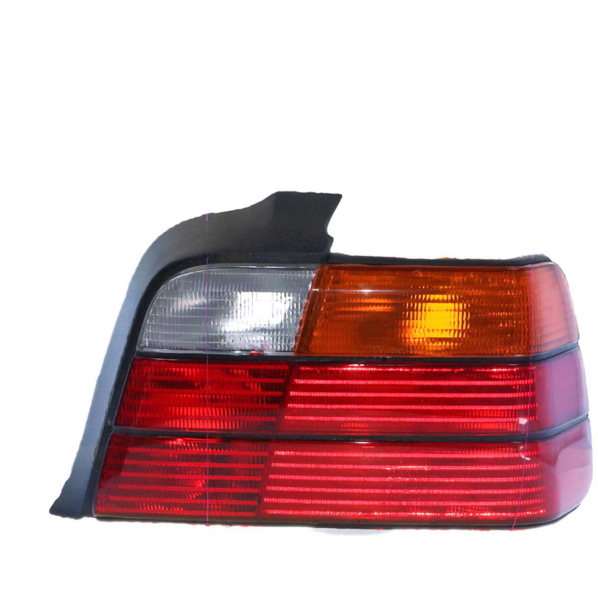 APG All Crash Black Red/Amber/Clear Tail Lamp Drivers Side Certified Suits BMW 3 Series E36 1991 to 1996 ETC-21040RHQ