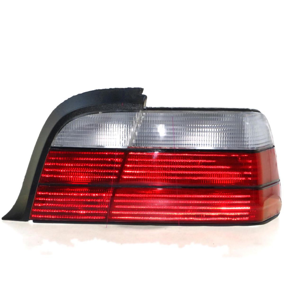 APG All Crash Black Red/Clear Tail Lamp Drivers Side Certified Suits BMW 3 Series E36 Coupe 1997 to 2000 ETC-21043RHQ