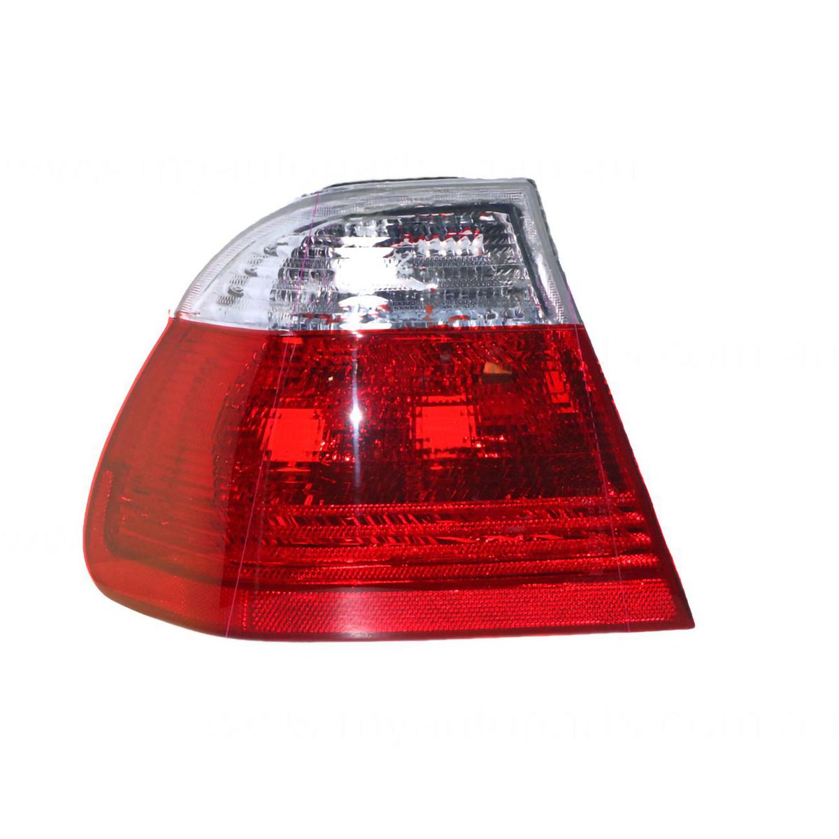 APG All Crash Tail Lamp Clear/Red Passenger Side Certified Suits BMW 3 Series E46 Sedan 9/1998 to 9/2001 ETD-21041LHQ