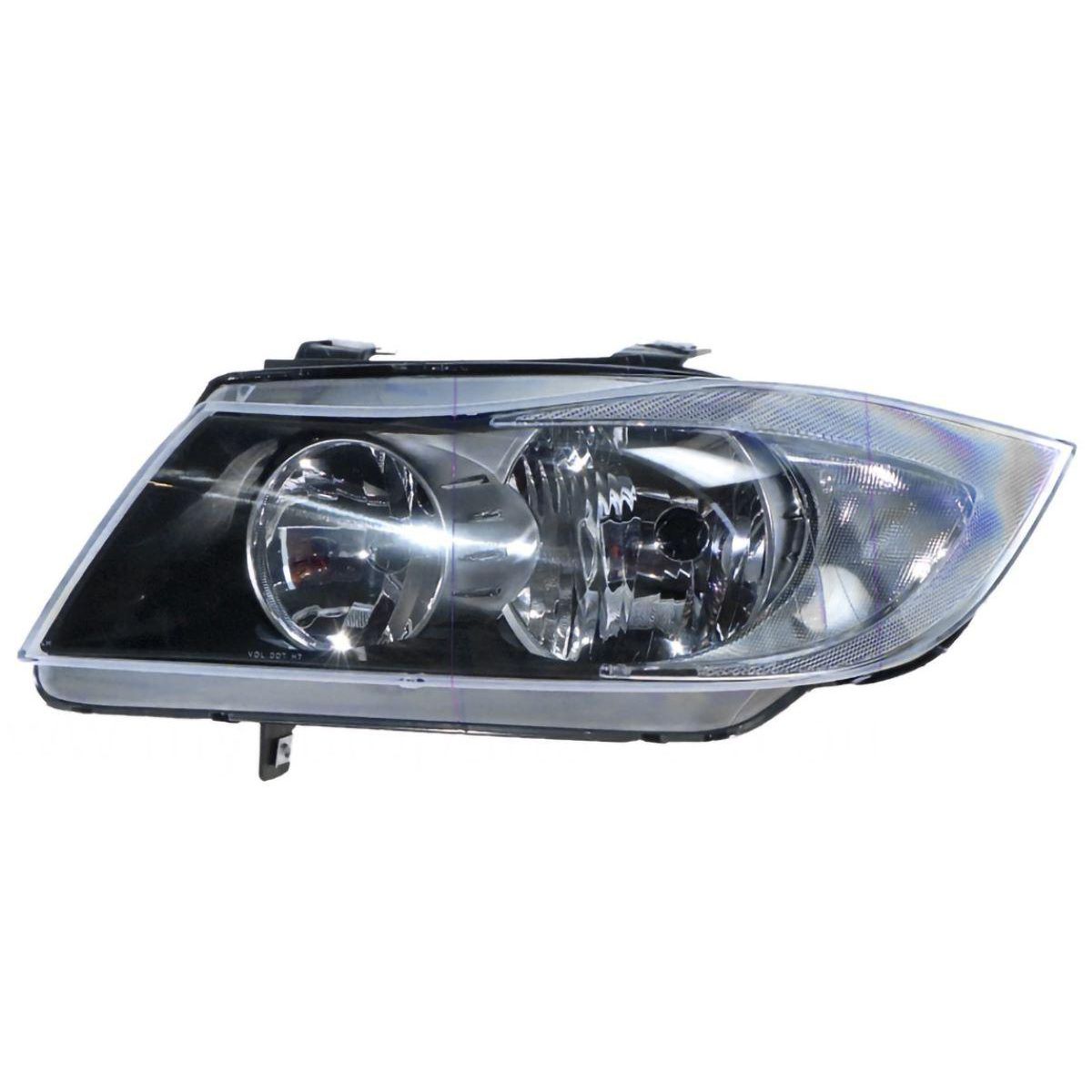 APG All Crash Halogen Manual Adjust Head Lamp Passenger Side Certified Suits BMW 3 Series E90 2005 to 2008 ETE-21030LHQ