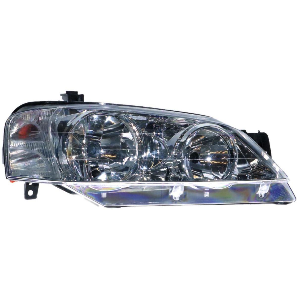 APG All Crash Chrome Halogen Head Lamp Drivers Side Certified Suits Ford Falcon Futura/Fairmont BA/BF 2002 to 2006 FAB-21032RHQ