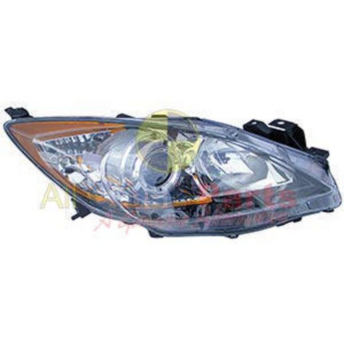 APG All Crash Halogen Manual Adjust Head Lamp Drivers Side Q-Part Certified suits Mazda 3 BL MBO-21030RHQ