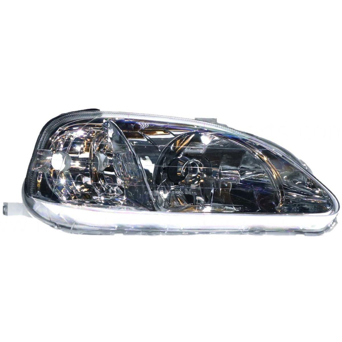 APG All Crash Halogen Head Lamp Drivers Side Certified Suits Honda Civic EK 1999 to 2000 OCL-21031RHQ