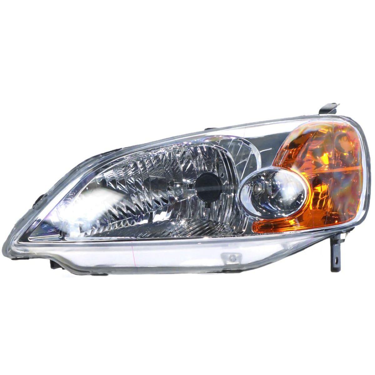 APG All Crash Head Lamp Passenger Side Certified Suits Honda Civic ES 2000 to 2002 OCM-21030LHQ