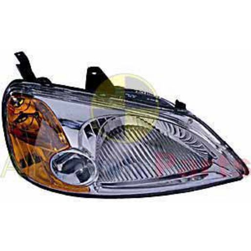 APG All Crash Head Lamp Drivers Side Certified Suits Honda Civic ES 2000 to 2002 OCM-21030RHQ