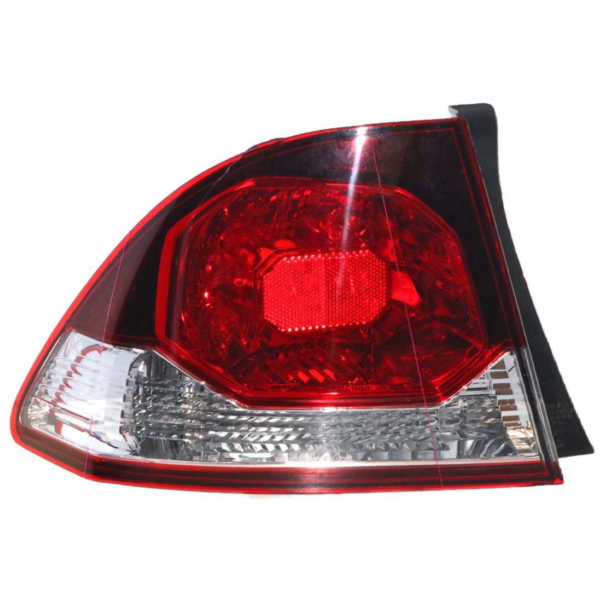 APG All Crash Tail Lamp Passenger Side Certified Suits Honda Civic 8th Generation FD 2009 to 2012 OCO-21041LHQ