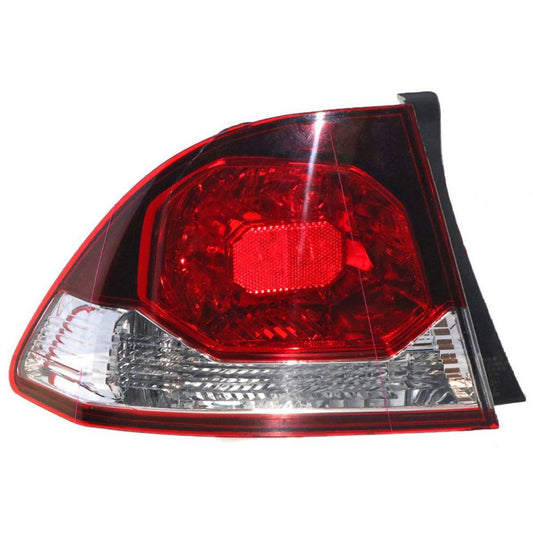 APG All Crash Tail Lamp Passenger Side Certified Suits Honda Civic 8th Generation FD 2009 to 2012 OCO-21041LHQ