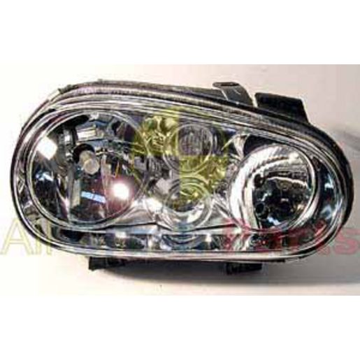 APG All Crash Halogen Electric Adjust Head Lamp Drivers Side Certified Suits Volkswagen Golf 1J 1998 to 2004 VGE-21030RHQ