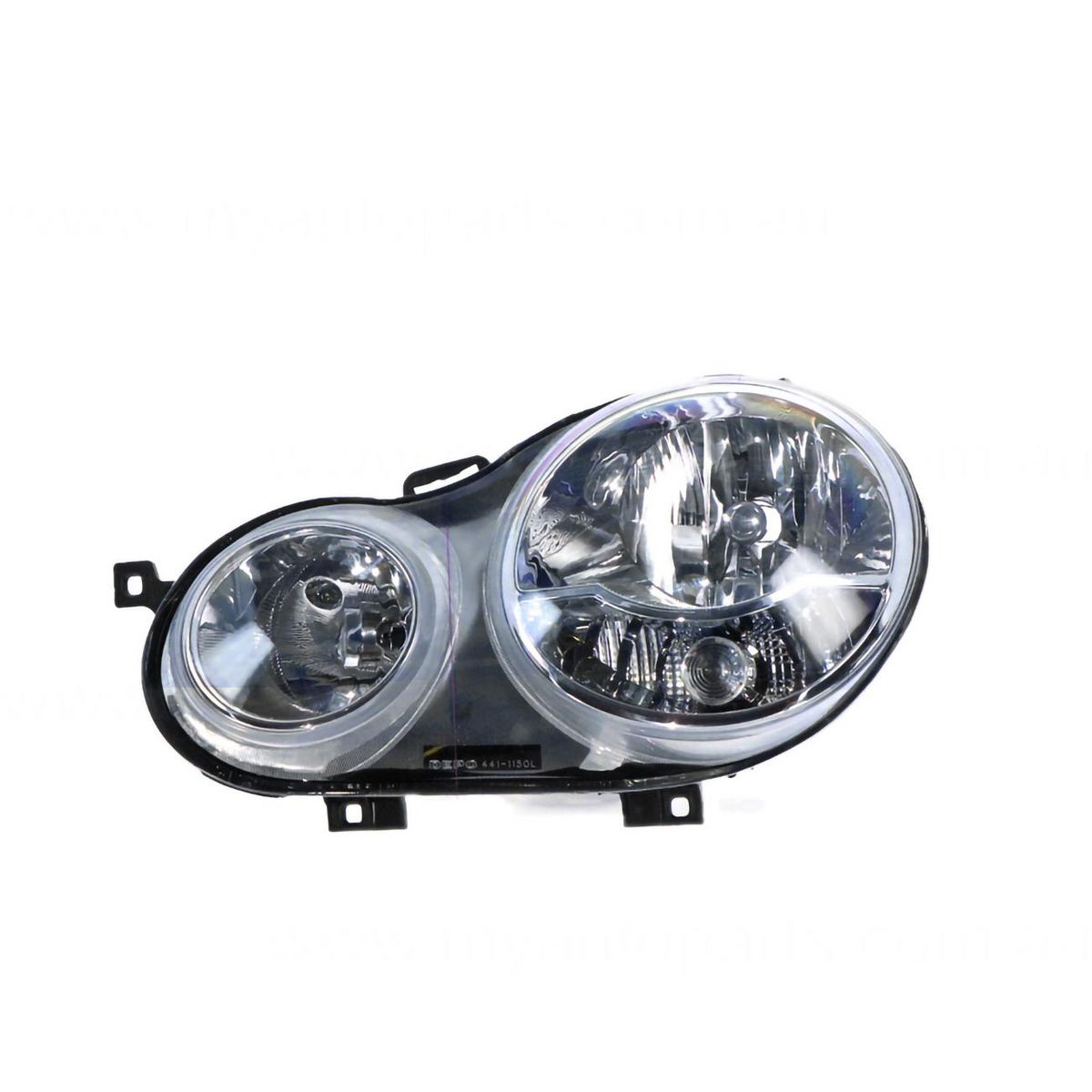 APG All Crash Halogen Electric Adjust Head Lamp Passenger Side Certified Suits Volkswagen Polo 9N 2002 to 2005 VOC-21030LHQ