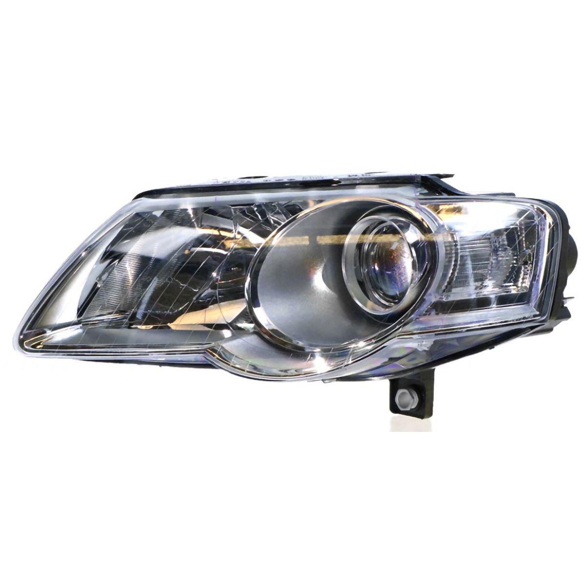 APG All Crash Halogen Electric Adjust Head Lamp Passenger Side Certified Suits Volkswagen Passat B6 2006 to 2011 VPD-21030LHQ