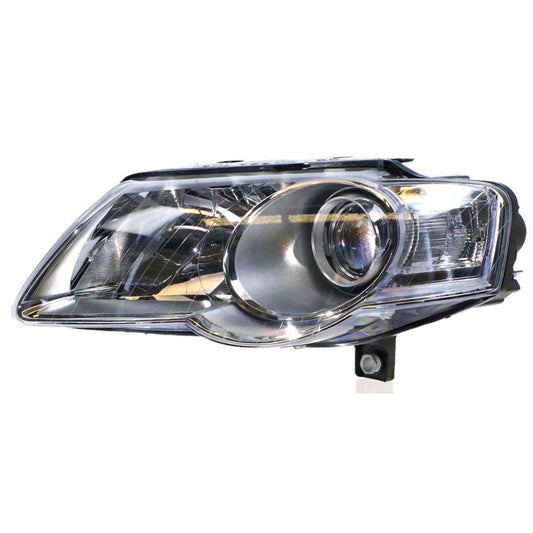 APG All Crash Halogen Electric Adjust Head Lamp Passenger Side Certified Suits Volkswagen Passat B6 2006 to 2011 VPD-21030LHQ