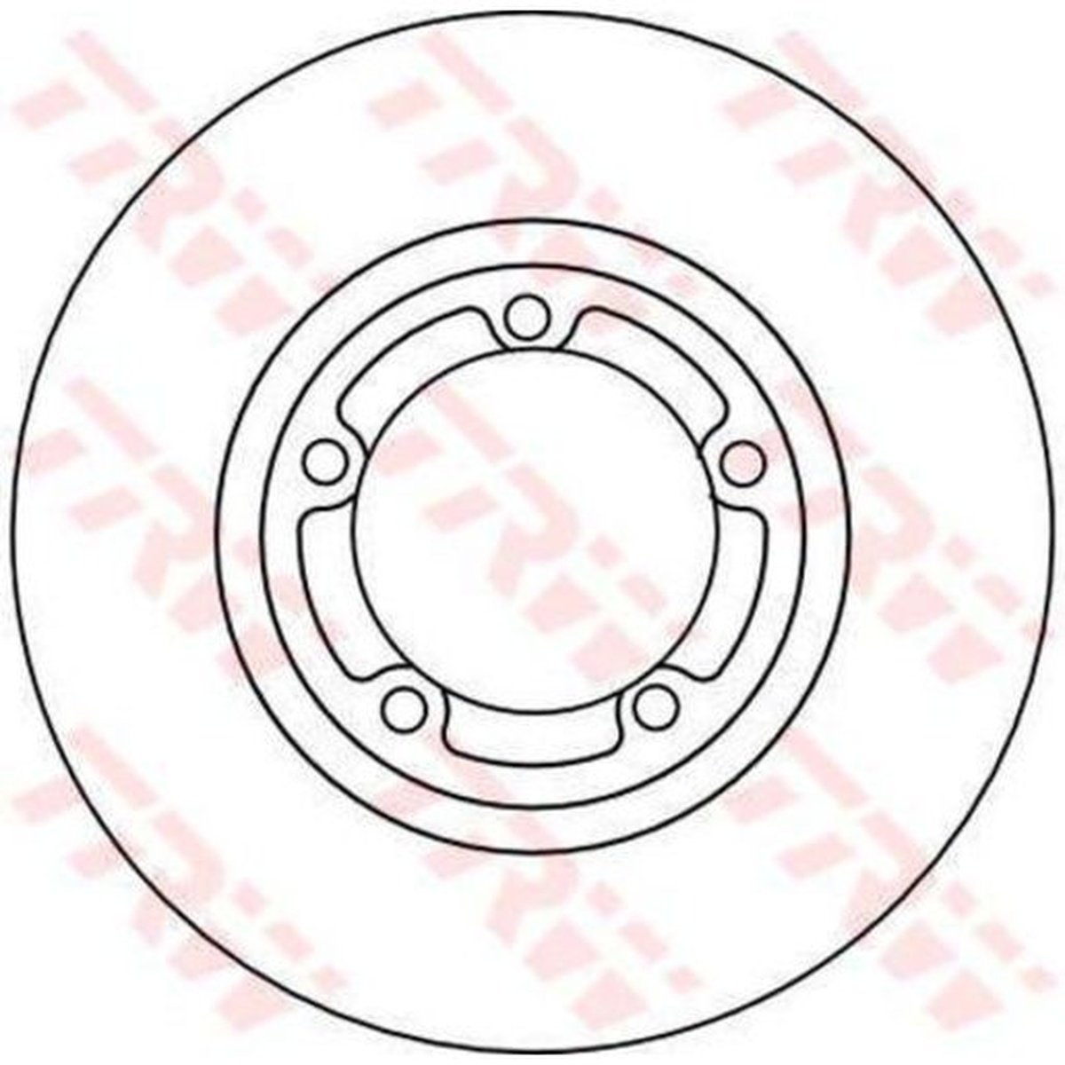 TRW Brake Rotor 254mm Front DF4102S