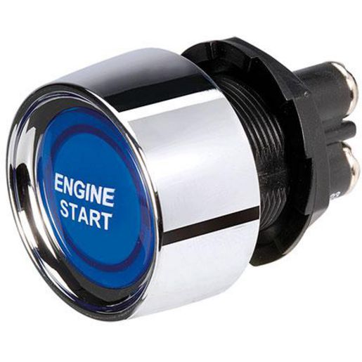Narva Blue LED Push Button Start Switch 12V 50A 60097BL