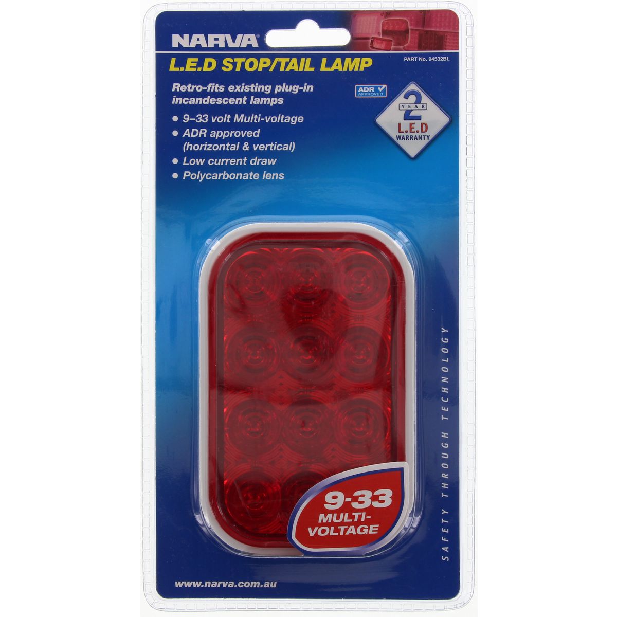 Narva LED Stop/Tail Lamp Lamp 94532BL