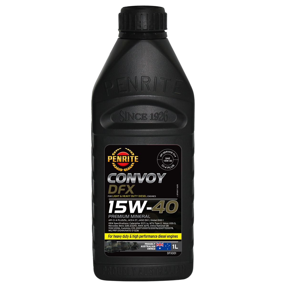 Penrite Diesel Fx Diesel 15W-40 Ci-4 Plus-Sl Engine Oil 1L