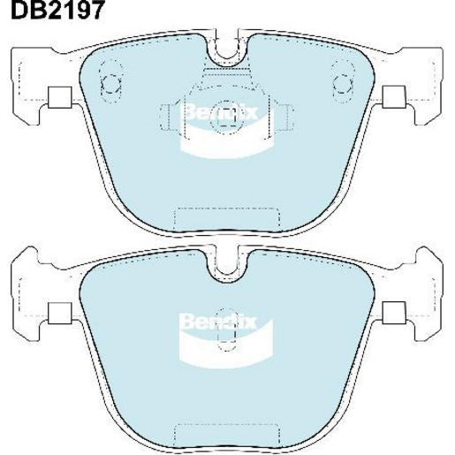 Bendix General CT Brake Pad Set Rear DB2197 GCT