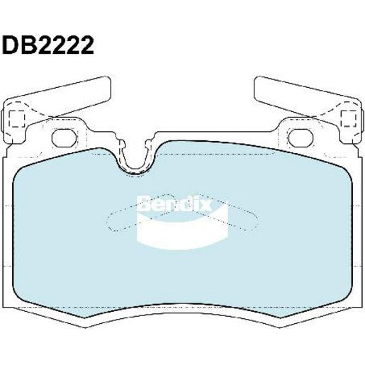 Bendix General CT Brake Pad Set Front DB2222 GCT