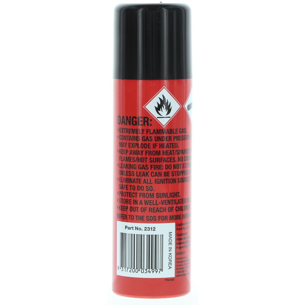 Trade Flame Butane Lighter Gas Refill 60Gm 2312