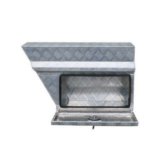 One-Eleven Heavy Duty Aluminium Checker Plate Under Tray Box Lhs UTBL