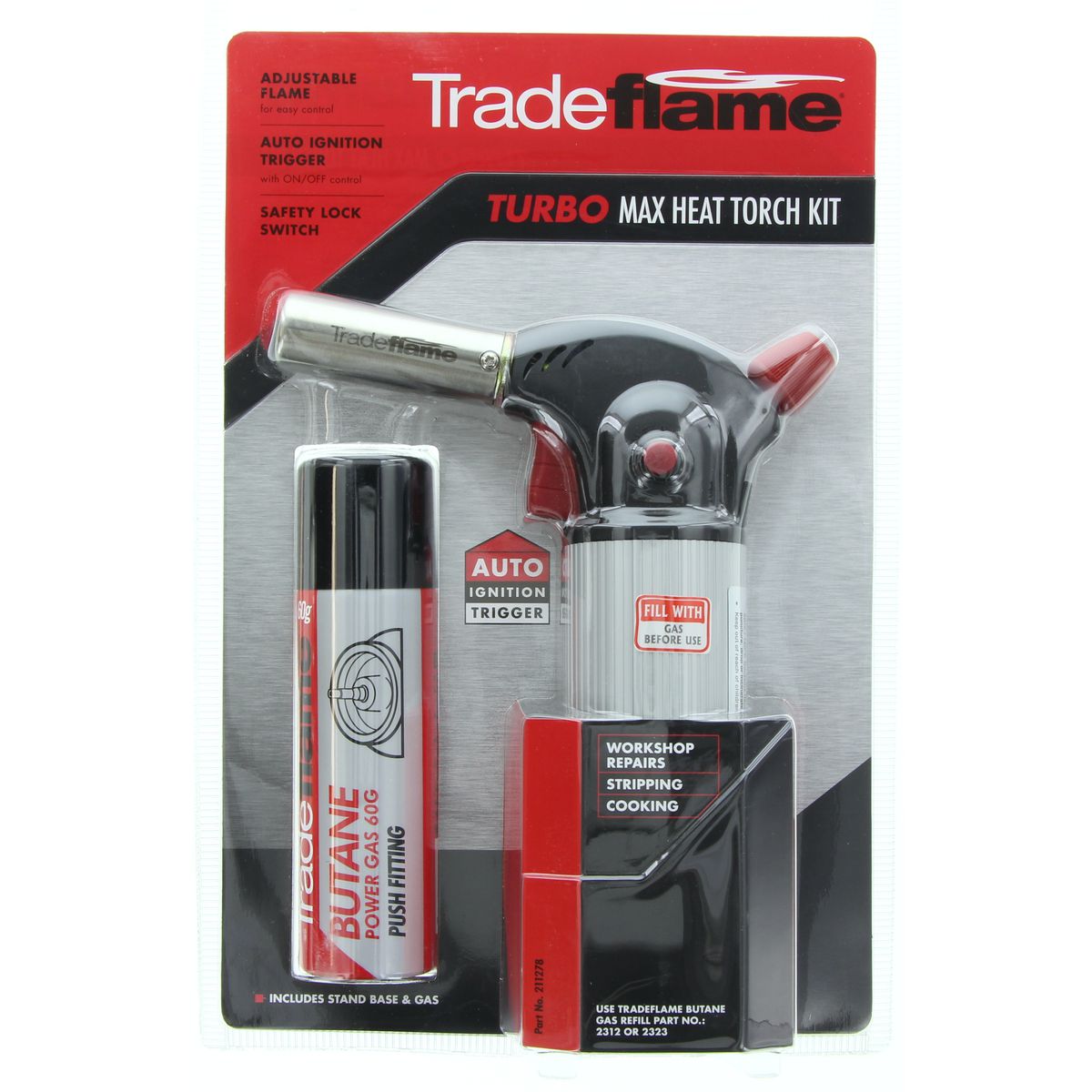 Trade Flame Turbo Max Heat Torch Kit 211278