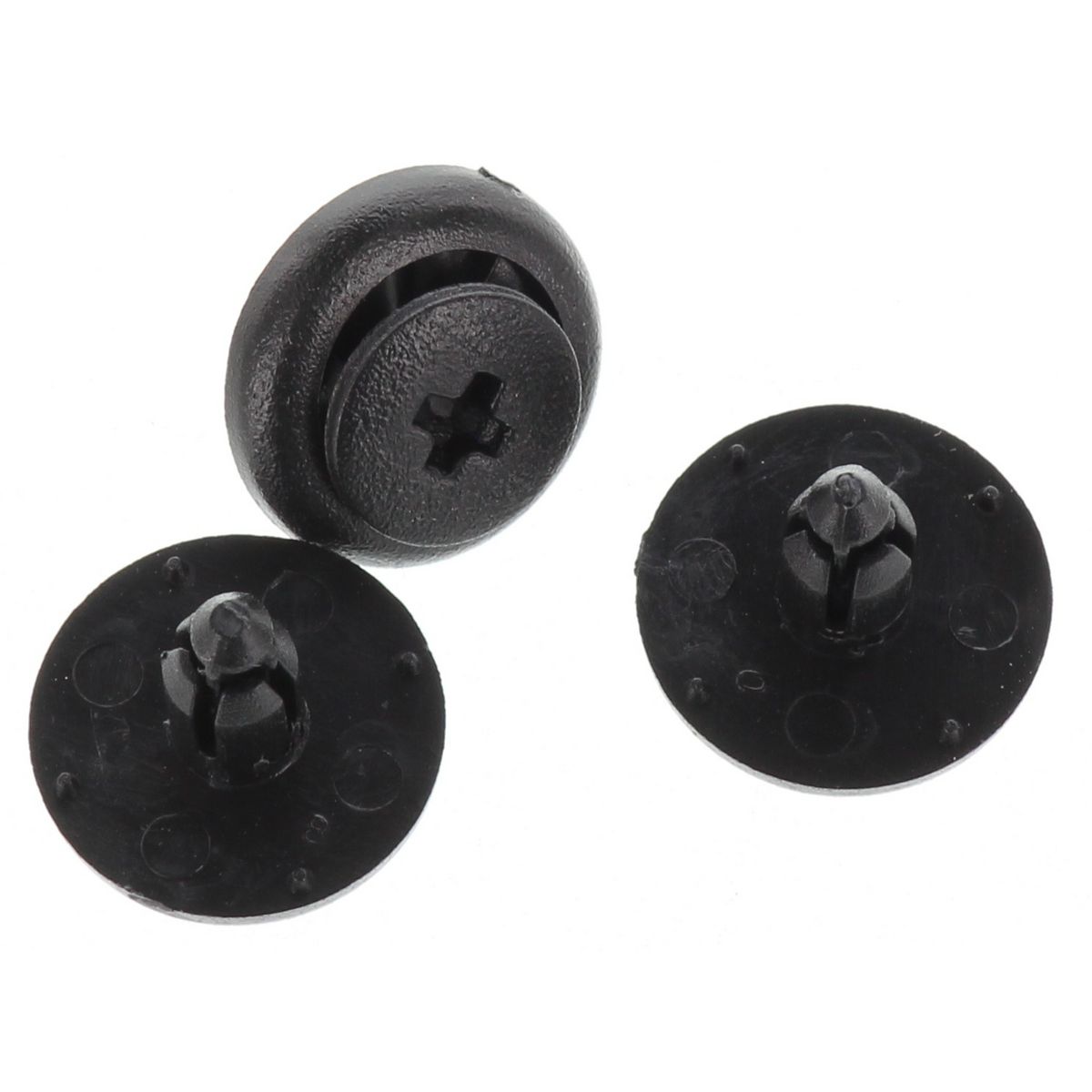 Champion Fasteners Push Rivet Black Len: 14mm Stem Dia: 5mm Head: 15mm TF74