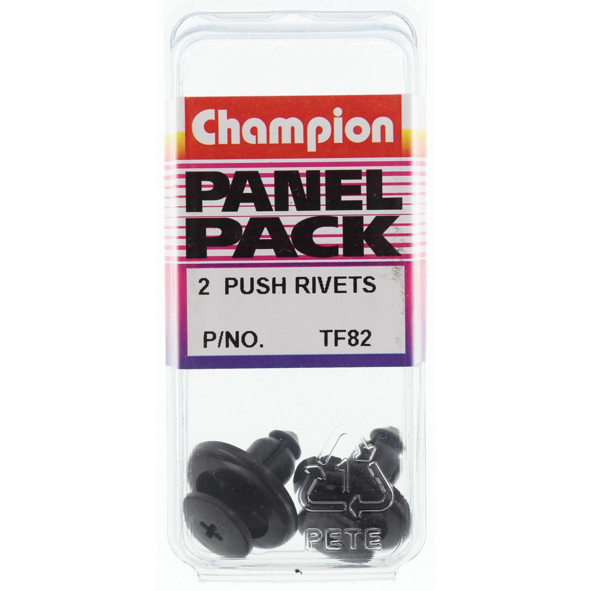 Champion Fasteners Push Rivet Len: 9mm Hole: 9X9mm Head: 20mm TF82