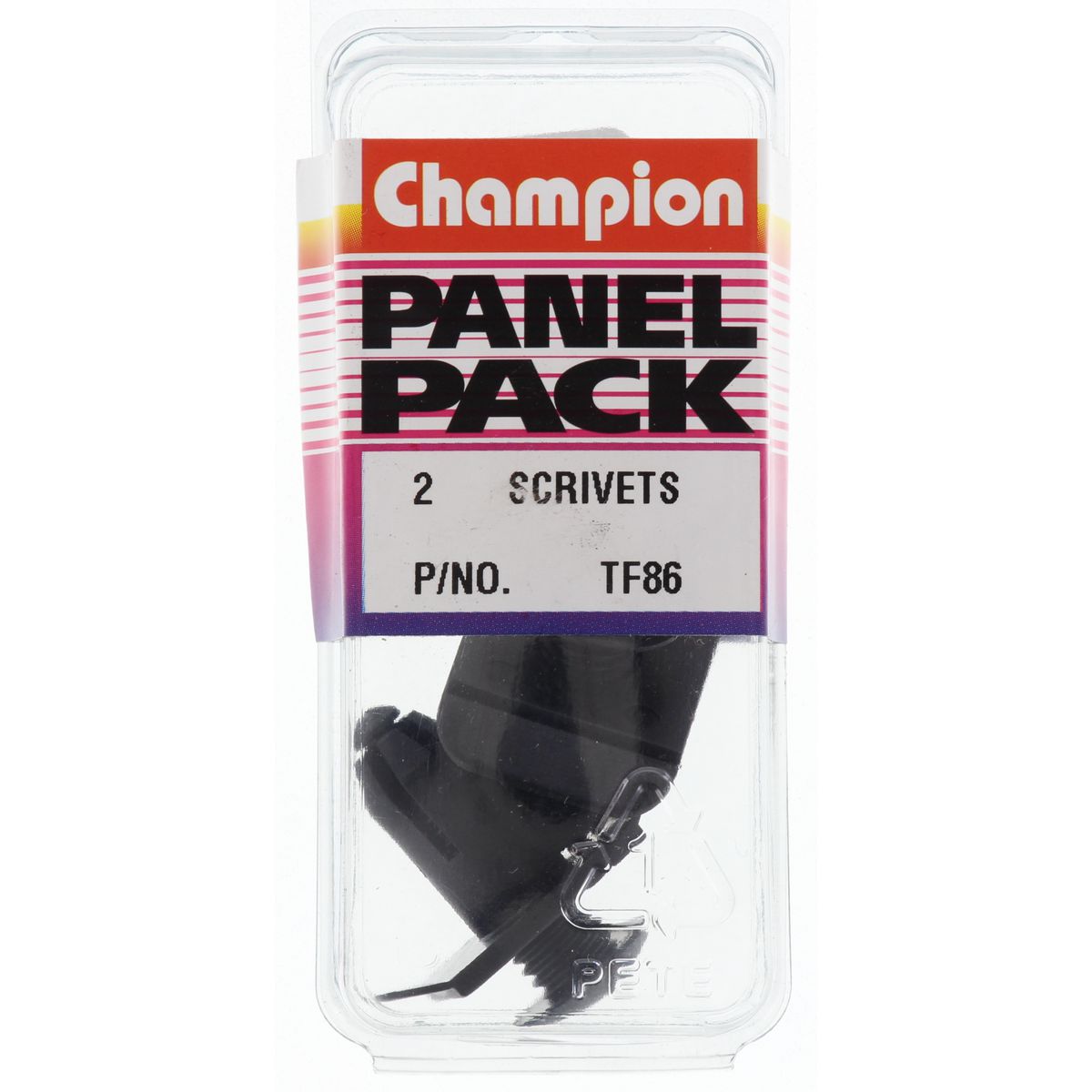 Champion Fasteners Scrivet Black Len: 18mm Hole: 10mm Head: 20X30mm TF86
