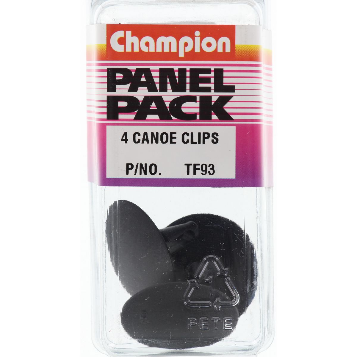 Champion Fasteners CanOE Clip Black Len: 17mm Hole: 7mm Head: 30mm TF93
