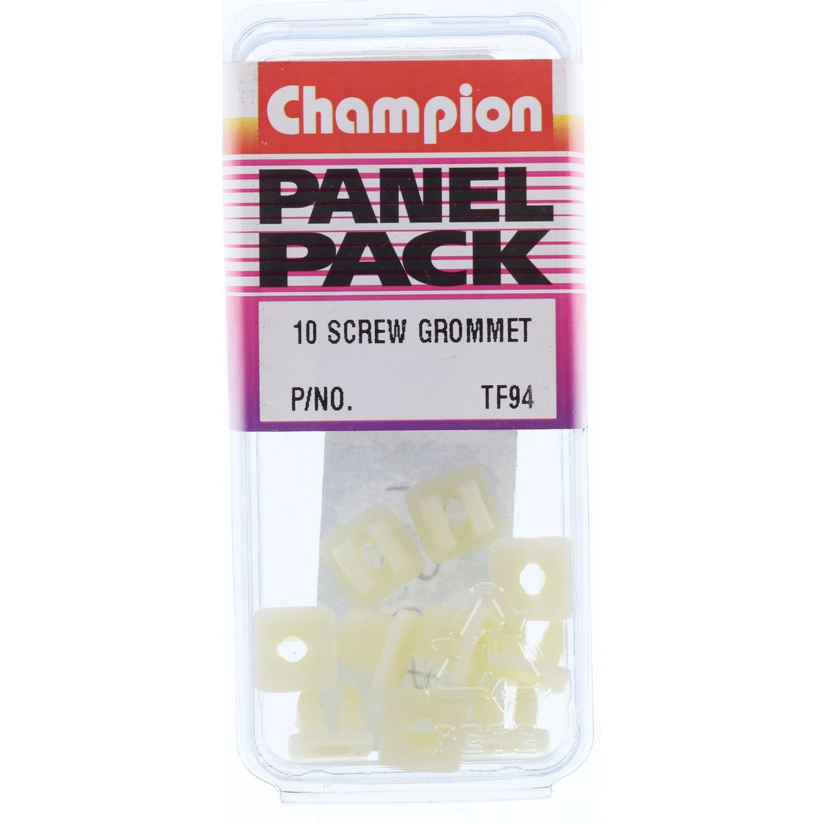 Champion Fasteners Screw Grommet Clear Len:9.5X9.5mm Hole:7mm TF94