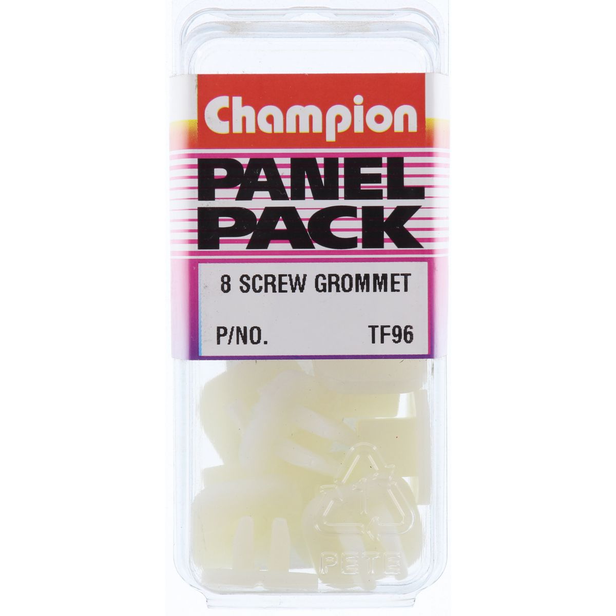 Champion Fasteners Screw Grommet Clear Len: 17mm Width: 17mm Hole: 8X8.5mm TF96