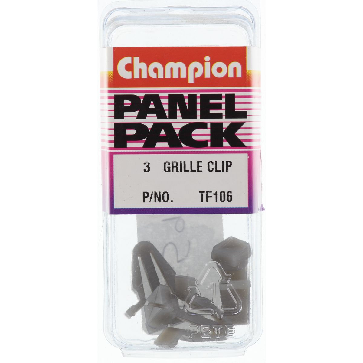 Champion Fasteners Grille Clip Clear Grey TF106