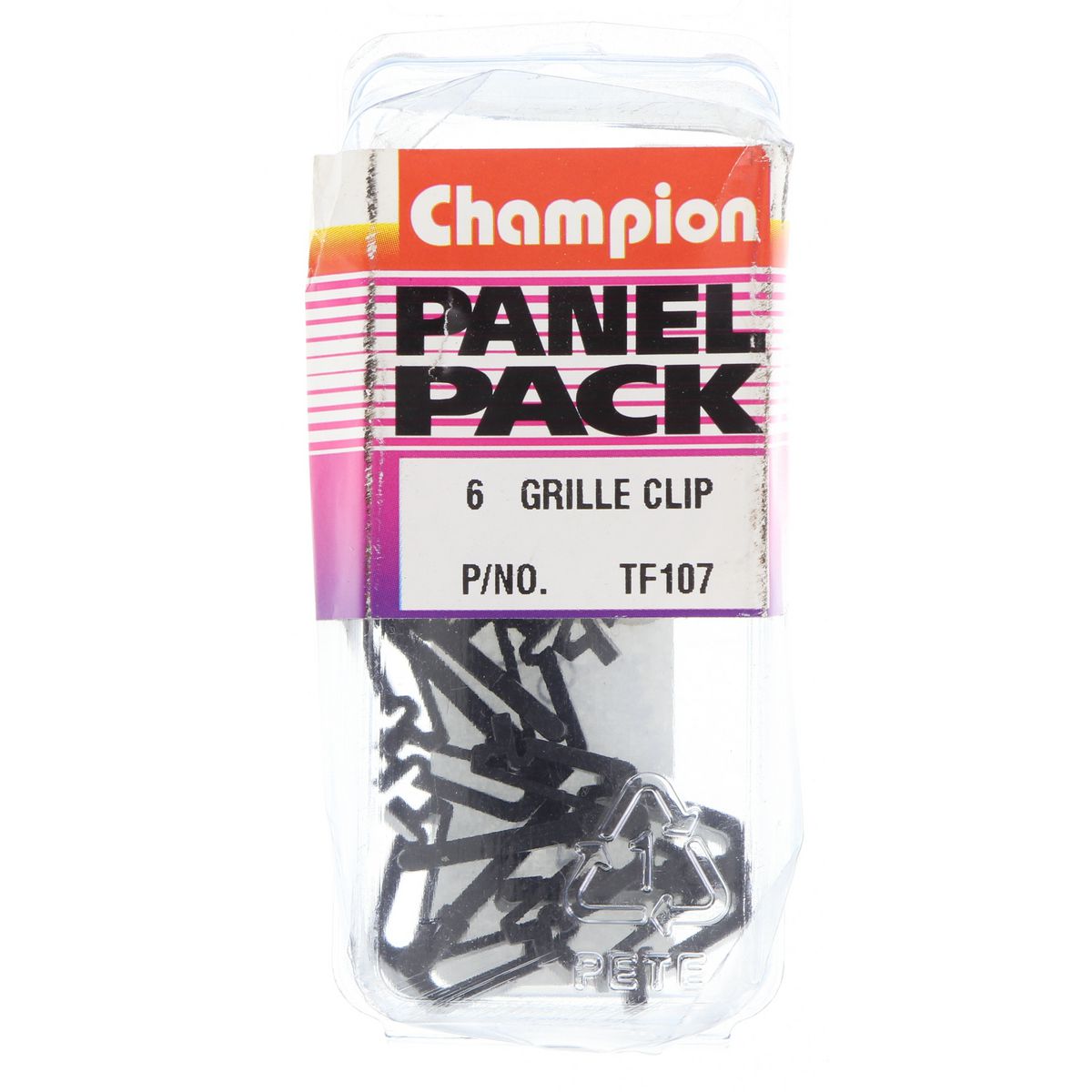 Champion Fasteners Grille Clip Black Len: 23mm Width: 13mm TF107