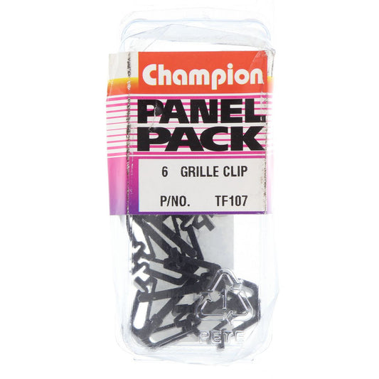 Champion Fasteners Grille Clip Black Len: 23mm Width: 13mm TF107