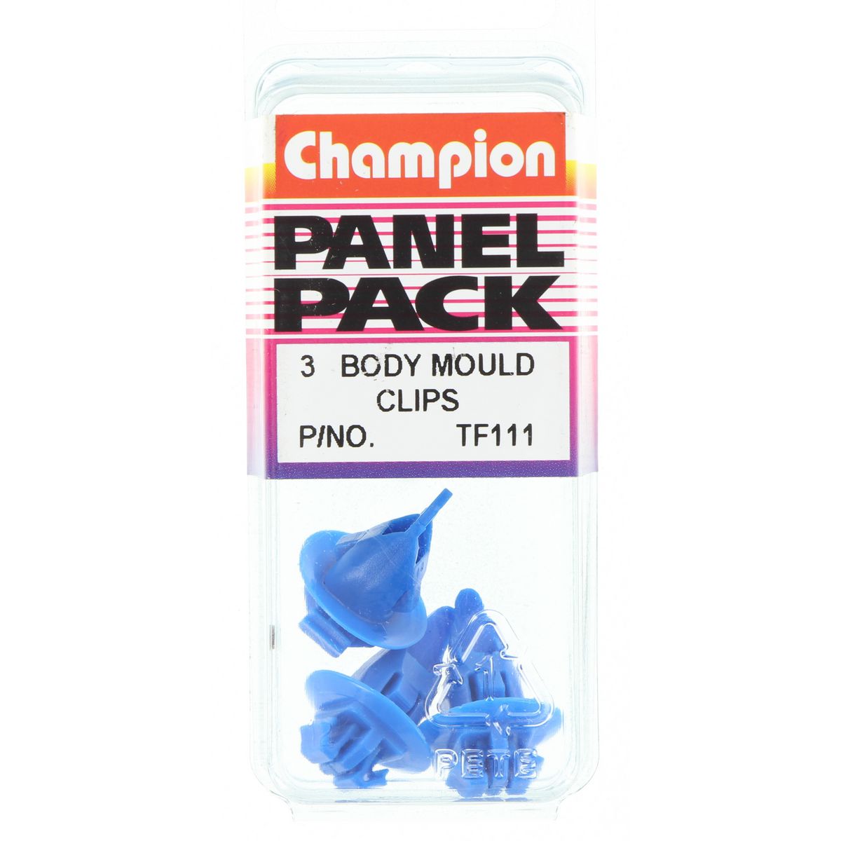 Champion Fasteners Body Mould Clip Blue Len: 17mm Head: 17mm TF111
