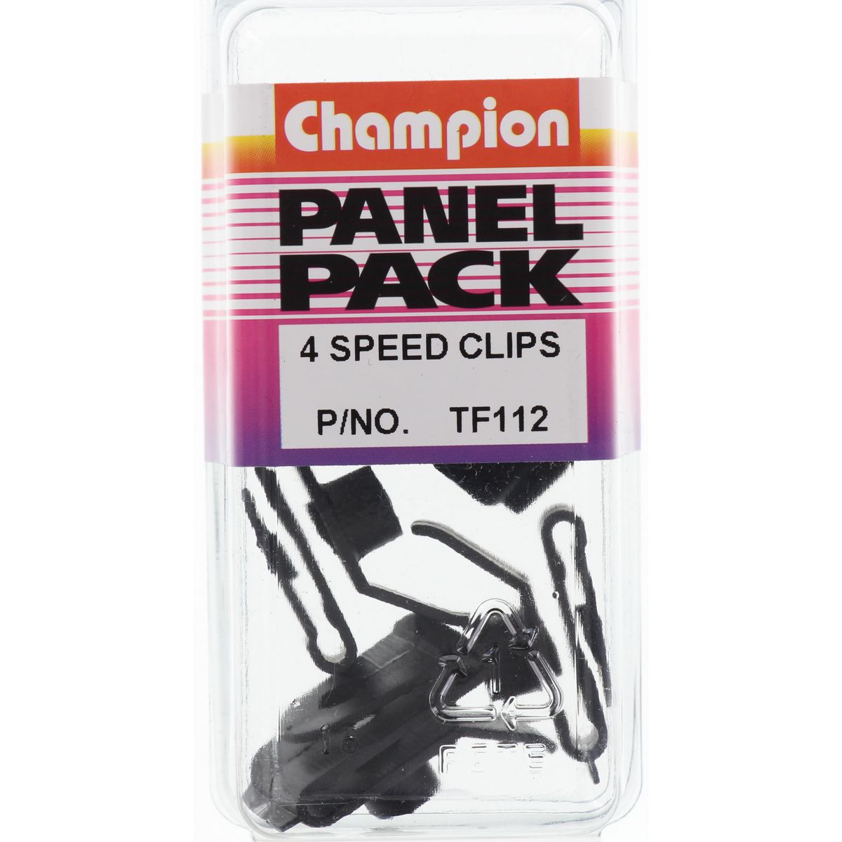 Champion Fasteners Speed Clip Black Screw Size: 4.8mm TF112