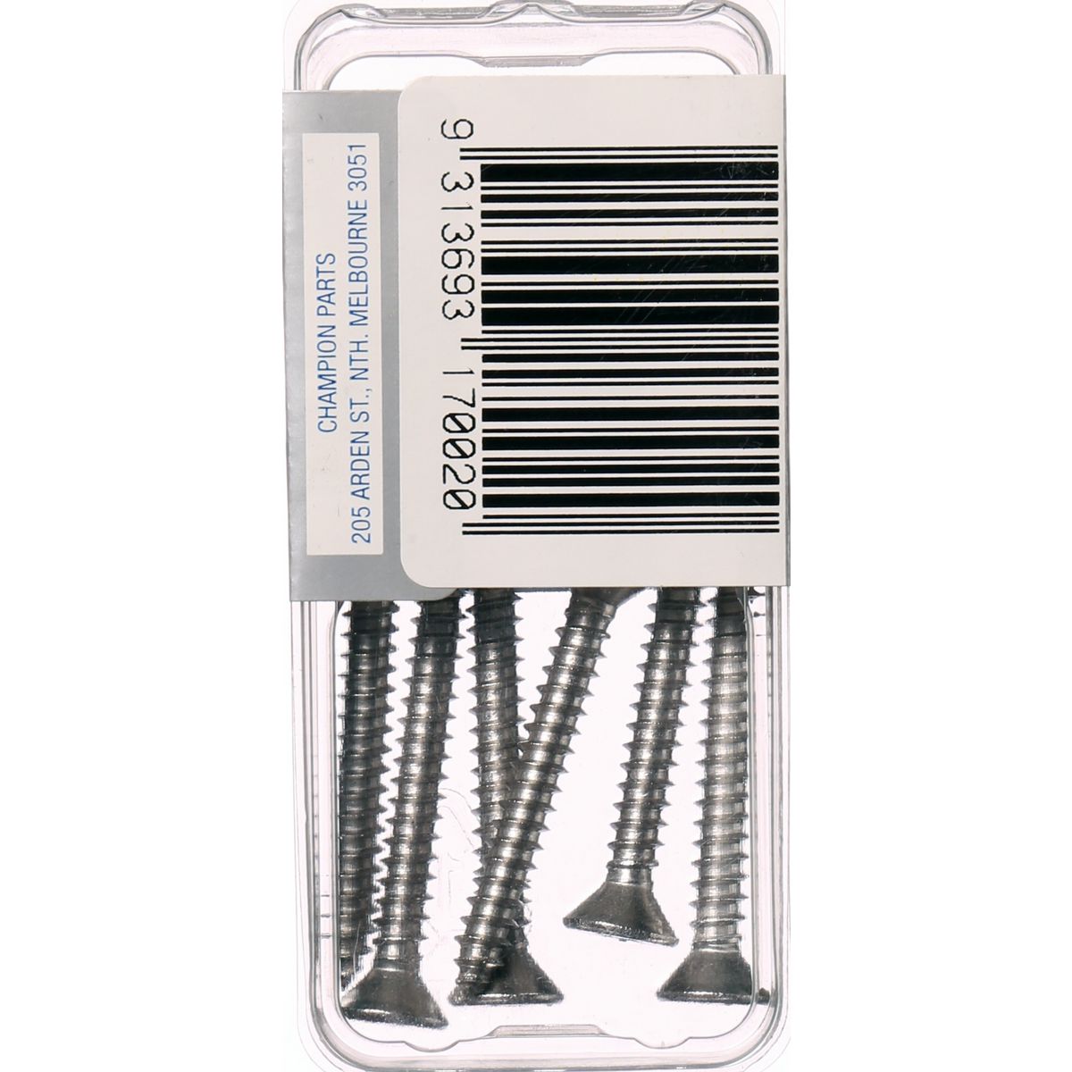 Champion Fasteners Self TaPPEr Screw Csk Phillips Stainless Steel 4.8X38mm 316/A4 CSP99