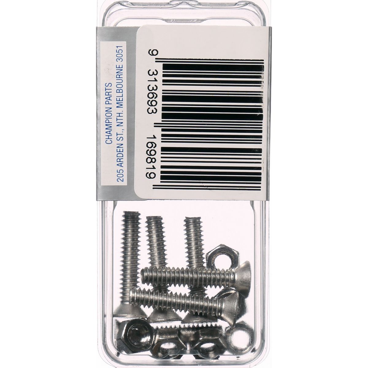 Champion Fasteners Stainless Steel Stainless Steel-3/16"X1"-316/A4 Screws And Nuts CSP78