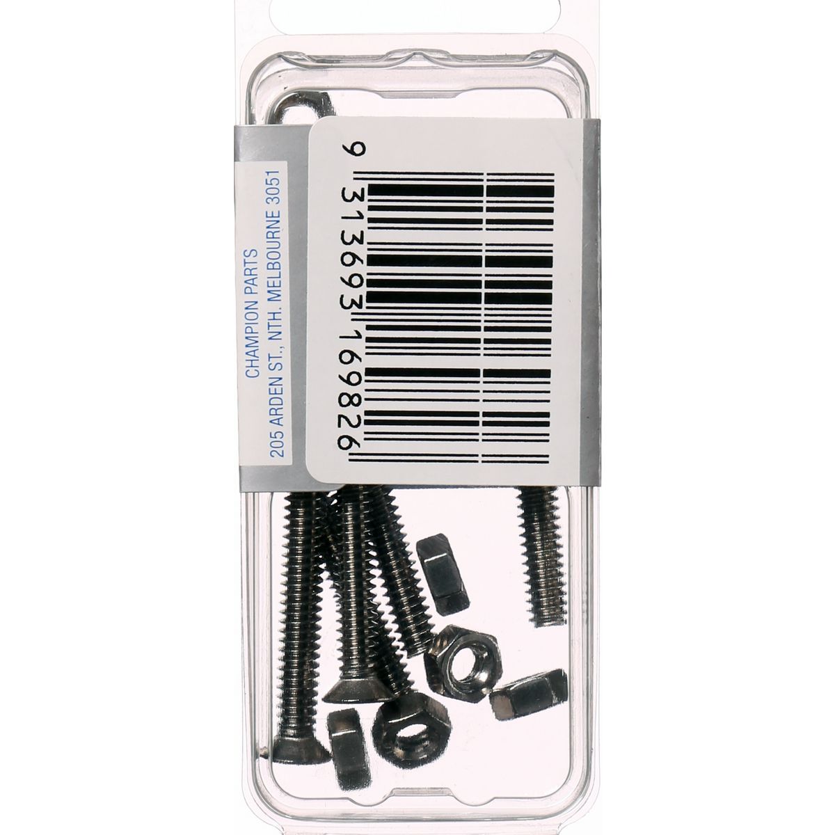 Champion Fasteners Machine Screw & Nut Csk Phillips Stainless Steel 3/16Inx1 1/4In 316/A4 CSP79