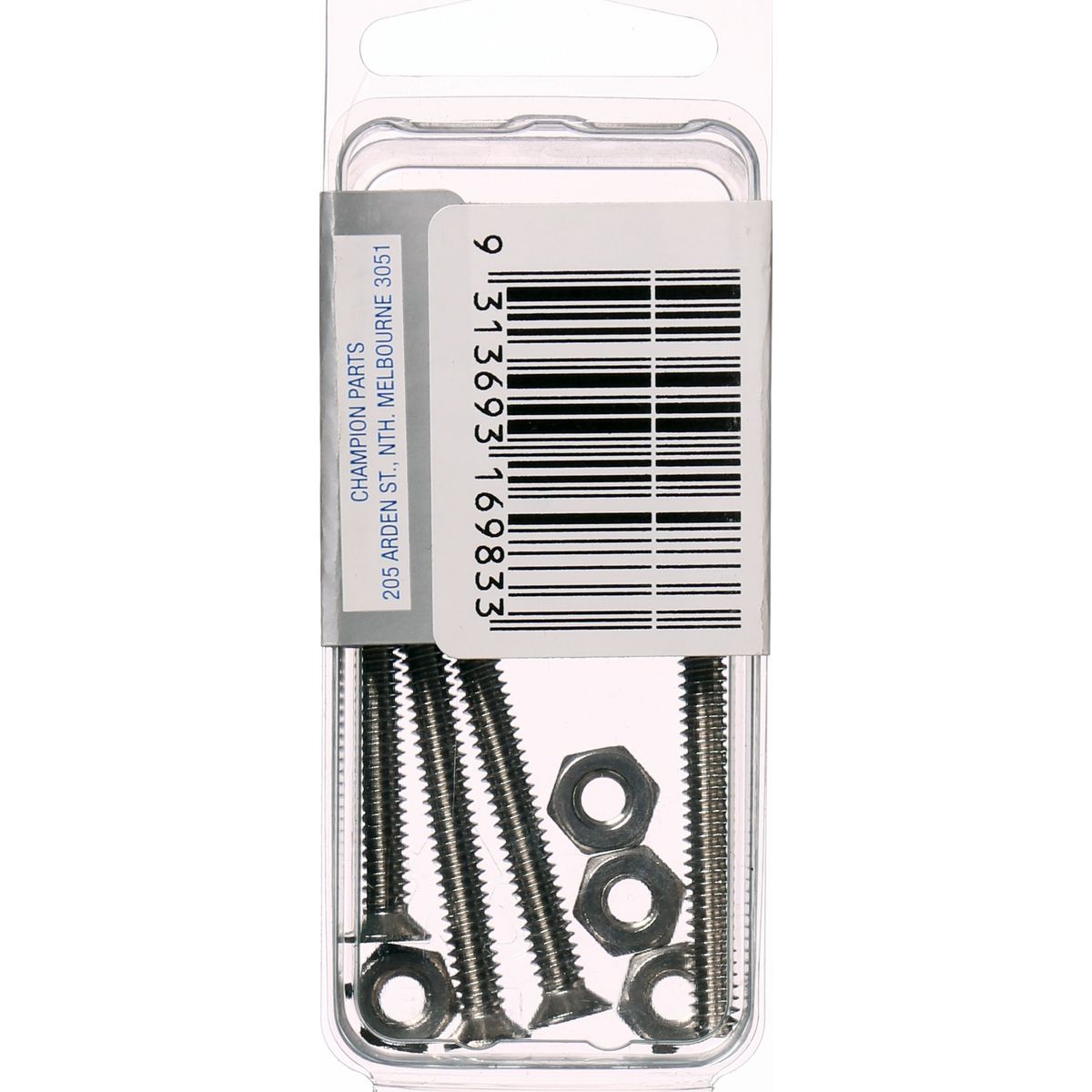 Champion Fasteners Machine Screw & Nut Csk Phillips Stainless Steel 3/16Inx1 1/2In 316/A4 CSP80
