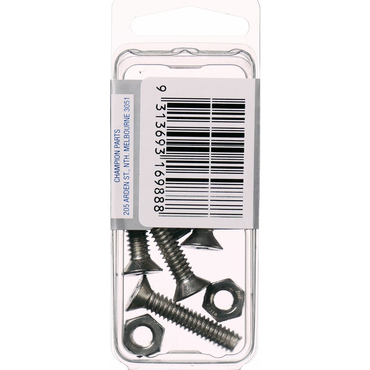 Champion Fasteners Machine Screw & Nut Csk Phillips Stainless Steel 1/4Inx1 1/4In 316/A4 CSP85