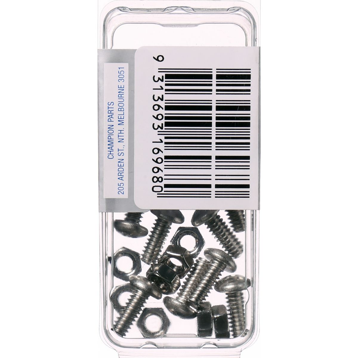 Champion Fasteners Machine Screw & Nut Pan Phillips Stainless Steel 3/16Inx1/2In 316/A4 CSP65