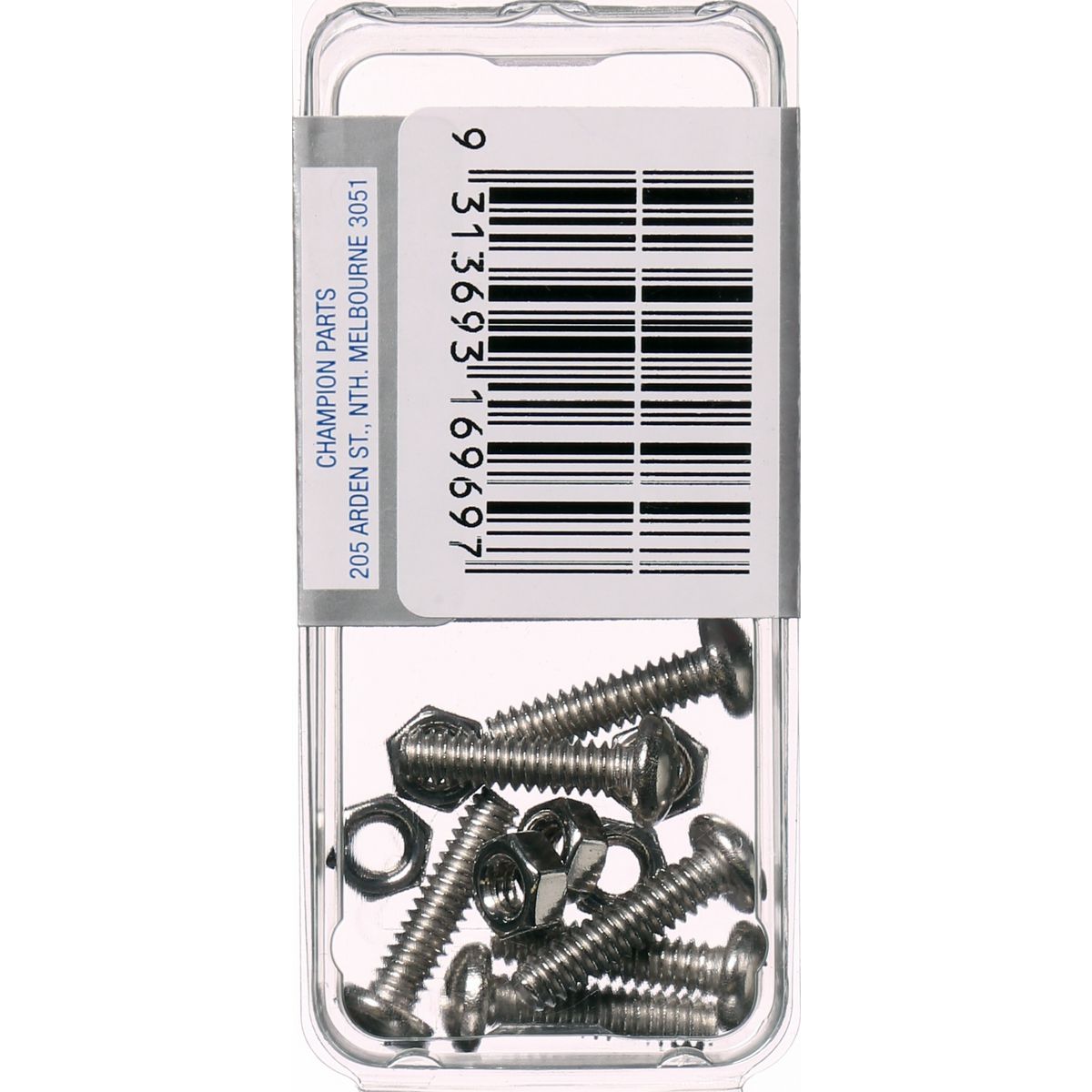 Champion Fasteners Machine Screw & Nut Pan Phillips Stainless Steel 3/16Inx3/4In 316/A4 CSP66